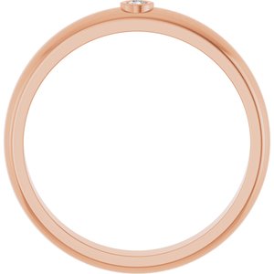 Diamond - Layla - 14K Rose Gold .03 CT Lab Grown Diamond Band Size 11.5