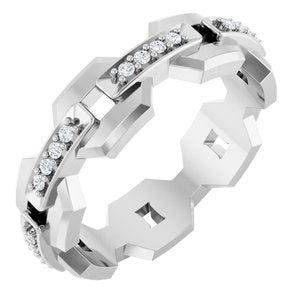 Classic - Kingston - Platinum 1/5 CTW Natural Diamond Band