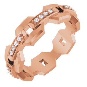 Classic - Kingston - 14K Rose Gold 1/5 CTW Lab-Grown Diamond Band