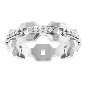 Classic - Kingston - Platinum 1/5 CTW Natural Diamond Band
