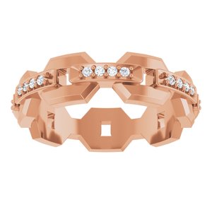 Classic - Kingston - 14K Rose Gold 1/5 CTW Lab-Grown Diamond Band