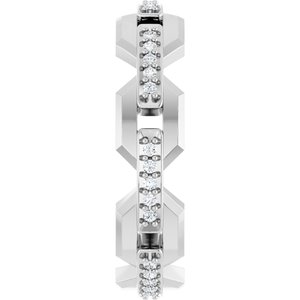 Classic - Kingston - Platinum 1/5 CTW Lab-Grown Diamond Band