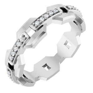 Classic - Kingston - Platinum 1/5 CTW Lab-Grown Diamond Band