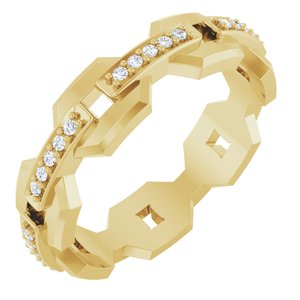 Classic - Kingston - 14K Yellow Gold 1/5 CTW Natural Diamond Band