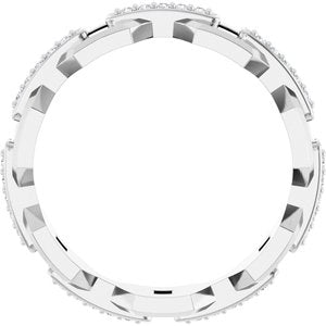 Classic - Kingston - Platinum 1/5 CTW Lab-Grown Diamond Band