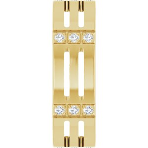 Matte - Joseph - 14K Yellow Gold 1/8 CTW Natural Diamond Eternity Band