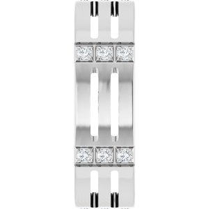 Matte - Joseph - 14K White Gold 1/8 CTW Natural Diamond Eternity Band