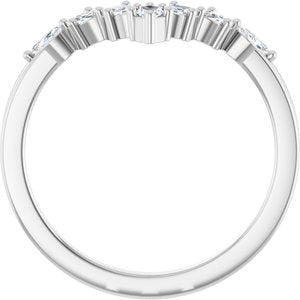 Unique - Garcia - 14K White Gold 1/5 CTW Lab-Grown Diamond Contour Band
