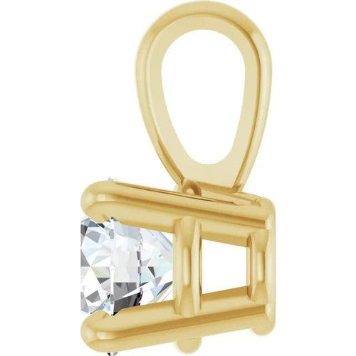 14K Gold 1 CTW Lab-Grown Diamond Pendant 14K Yellow Gold