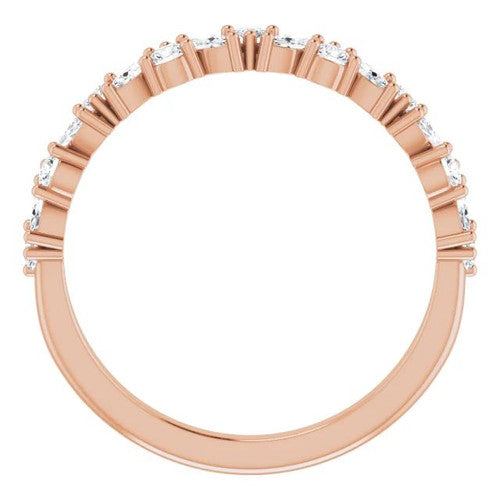 14K Gold 1/2 CTW Diamond Anniversary Band 14K Rose Gold