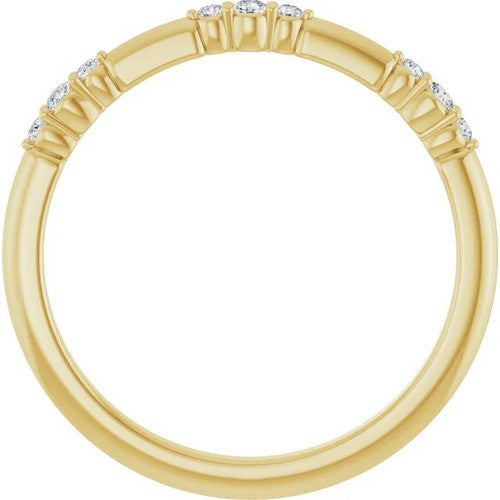 14K Gold 1/8 CTW Diamond Stackable Ring 14K Yellow Gold