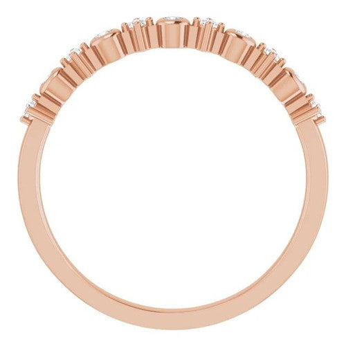 14K Gold 1/10 CTW Natural Diamond Ring 14K Rose Gold