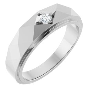 Unique - Atlas - Platinum 1/10 CTW Lab-Grown Diamond Band