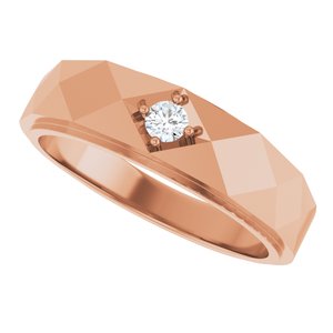 Unique - Atlas - 14K Rose Gold 1/10 CTW Lab-Grown Diamond Band