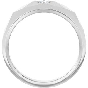 Unique - Atlas - Platinum 1/10 CTW Lab-Grown Diamond Band