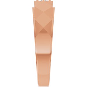Unique - Atlas - 14K Rose Gold 1/10 CTW Natural Diamond Band