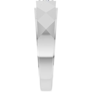 Unique - Atlas - 14K White Gold 1/10 CTW Lab-Grown Diamond Band