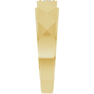 Unique - Atlas - 14K Yellow Gold 1/10 CTW Natural Diamond Band