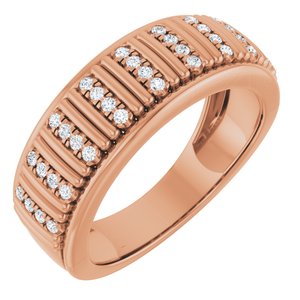 Classic - Anthony - 14K Rose Gold 1/4 CTW Lab-Grown Diamond Band