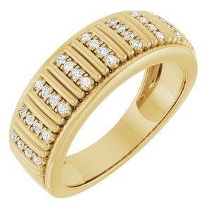 Classic - Anthony - 14K Yellow Gold 1/4 CTW Lab-Grown Diamond Band
