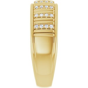 Classic - Anthony - 14K Yellow Gold 1/4 CTW Lab-Grown Diamond Band
