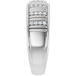 Classic - Anthony - 14K White Gold 1/4 CTW Lab-Grown Diamond Band