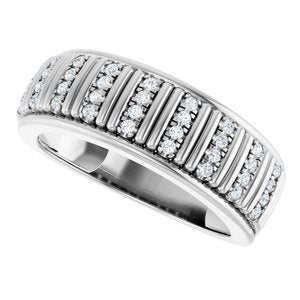 Classic - Anthony - 14K White Gold 1/4 CTW Lab-Grown Diamond Band