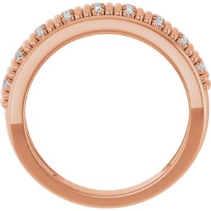 Classic - Anthony - 14K Rose Gold 1/4 CTW Lab-Grown Diamond Band