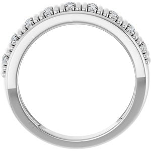 Classic - Anthony - 14K White Gold 1/4 CTW Lab-Grown Diamond Band