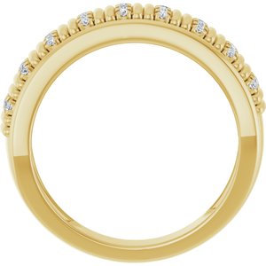 Classic - Anthony - 14K Yellow Gold 1/4 CTW Lab-Grown Diamond Band