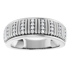 Classic - Anthony - 14K White Gold 1/4 CTW Lab-Grown Diamond Band