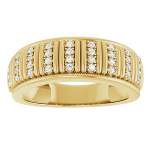 Classic - Anthony - 14K Yellow Gold 1/4 CTW Lab-Grown Diamond Band