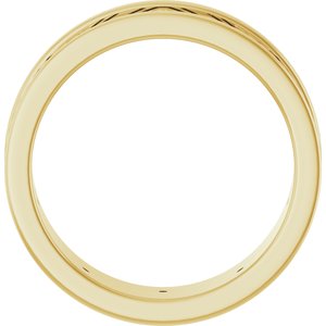 Classic - Rhett - 14K Yellow Gold .08 CTW Natural Diamond Mens Band