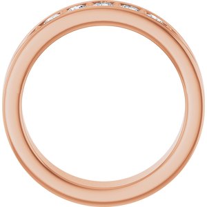 Unique - Owen - 14K Rose Gold 1/2 CTW Natural Diamond Band