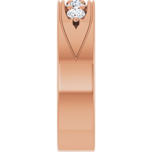 Unique - Owen - 14K Rose Gold 1/2 CTW Natural Diamond Band