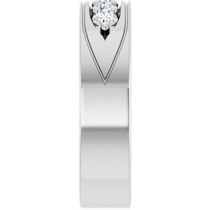 Unique - Owen - 14K White Gold 1/2 CTW Lab-Grown Diamond Band