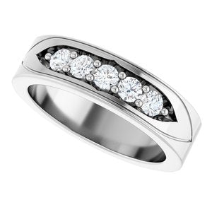 Unique - Owen - Platinum 1/2 CTW Lab-Grown Diamond Band