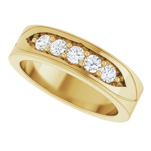 Unique - Owen - 14K Yellow Gold 1/2 CTW Natural Diamond Band