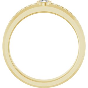 Unique - Luca - 14K Yellow Gold 1/3 CTW Lab-Grown Diamond Band