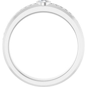Unique - Luca - Platinum 1/3 CTW Lab-Grown Diamond Band
