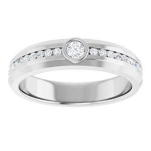 Unique - Luca - Platinum 1/3 CTW Lab-Grown Diamond Band