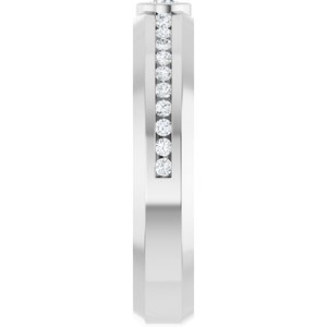 Unique - Luca - 14K White Gold 1/4 CTW Natural Diamond Band