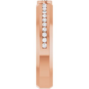 Unique - Luca - 14K Rose Gold 1/3 CTW Lab-Grown Diamond Band