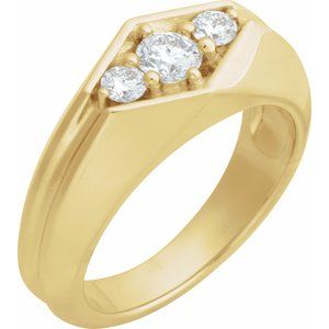 Classic - August - 14K Yellow Gold 1/2 CTW Lab-Grown Diamond Band