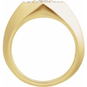 Classic - August - 14K Yellow Gold 1/2 CTW Lab-Grown Diamond Band