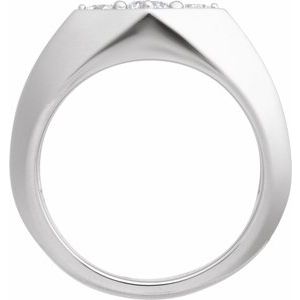 Classic - August - Platinum 1/2 CTW Lab-Grown Diamond Band