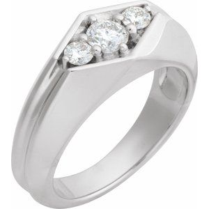 Classic - August - 14K White Gold 1/2 CTW Lab-Grown Diamond Band