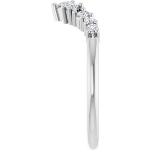 Unique - Kennedy - Platinum 1/4 CTW Lab-Grown Diamond Contour Band