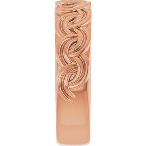 Matte - Ryan - 14K Rose Gold 1/8 CT Lab-Grown Diamond Band