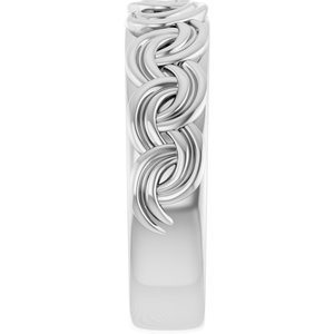 Matte - Ryan - 14K White Gold 1/8 CT Natural Diamond Band